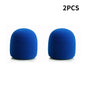 Wireless Handheld Microphone Cover Colorful Windproof Anti-Saliva and Washable Sponge Foam Cover for Most Microphone 3.5 X 7CM