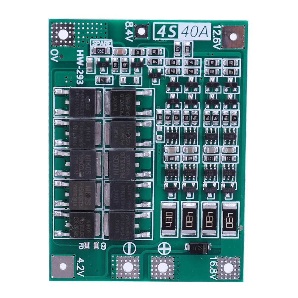 BMS 3S/4S 5A 10A 20A 25A 40A 60A Płytka zabezpieczająca ładowarkę do akumulatorów litowo-jonowych 18650 do wiertarki 12 V z funkcją wzmocnienia/balansu