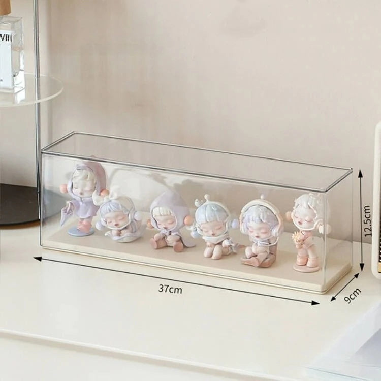 Acrylic Action Figure Display Case Transparent Doll Storage Box Toy Organizer Rack for Collectible Showcase Cabinet