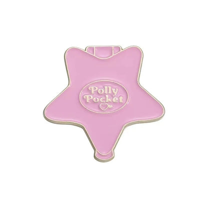 Polly Pocket Pendant Keychain Vintage Micro Playset Collectible Toy For Women Backpack Jacket Hat Fashion Accessory