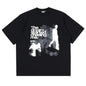 Shadow Pure Cotton Print Y2K Harajuku Street Style Retro Pattern Men's and Women's Clothing New Fashionable Loose Casual T-shirt