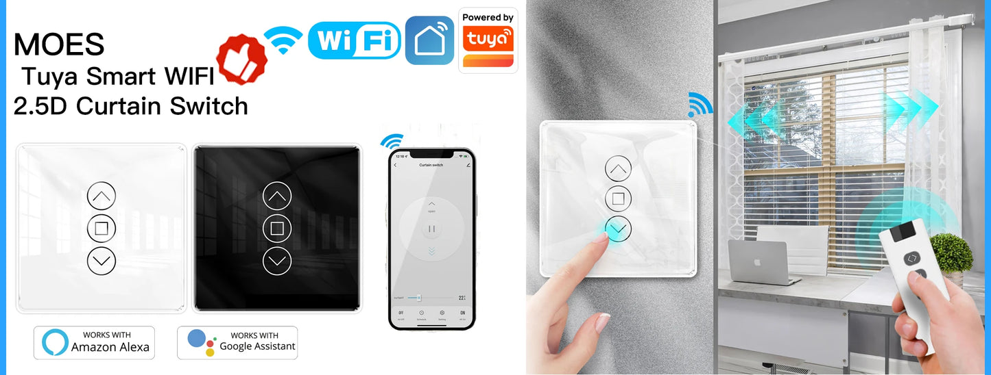 MOES New ZigBee Smart DIY Motorized Roller Blinds/Shades Drive Motor Hub Tuya Smart Life APP Alexa Google Home Voice Control