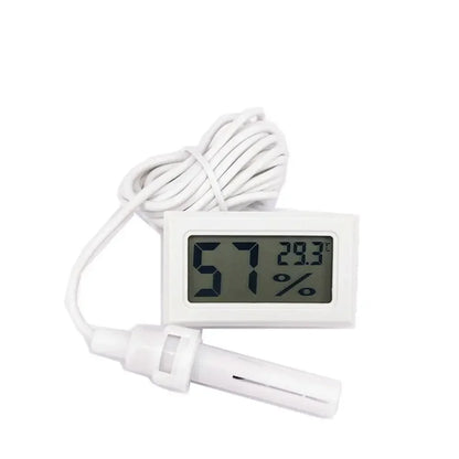 Embedded Digital Thermometer Hygrometer with External Wire Probe High Precision Electronic Humidity Temperature Meter Greenhouse