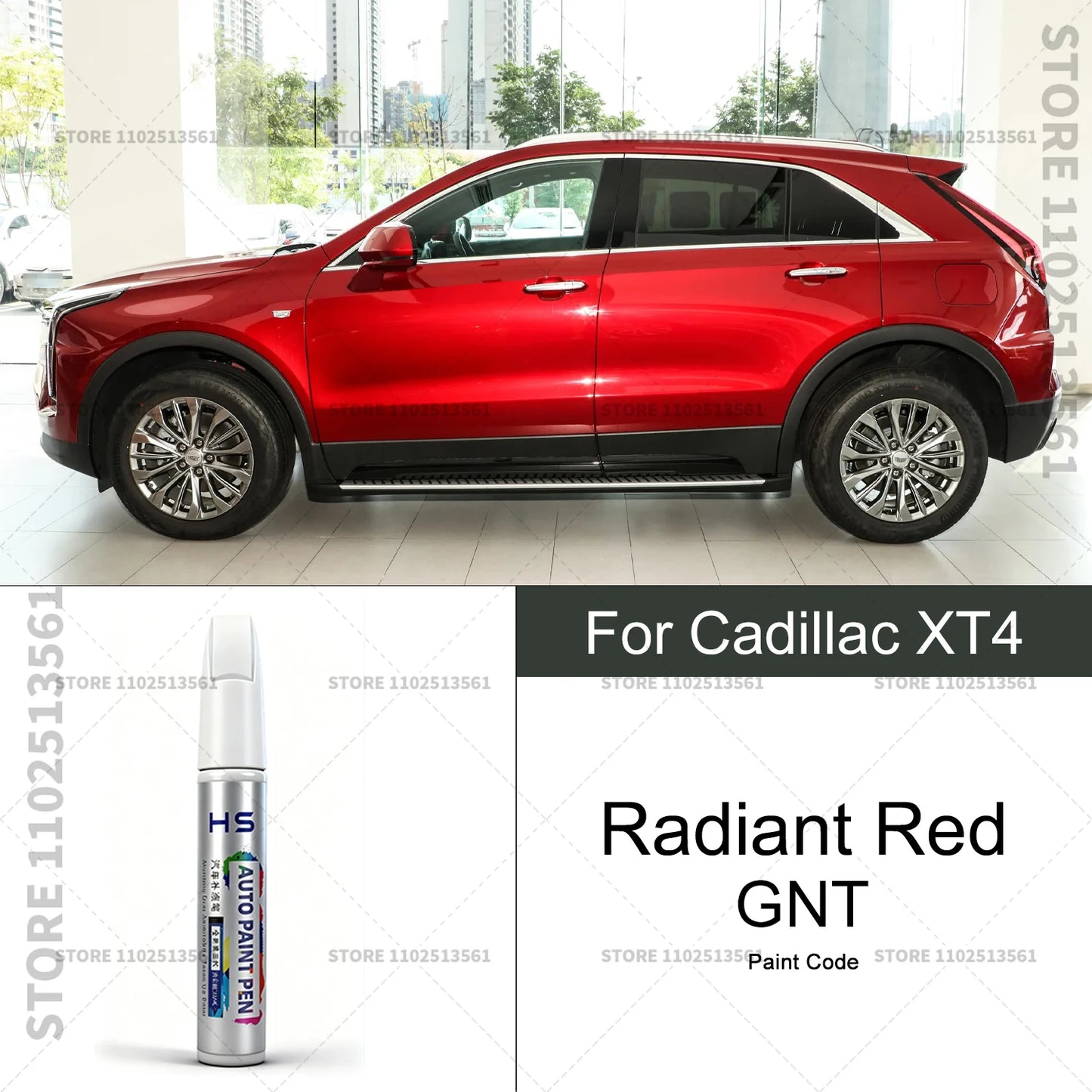 Car Paint Repair Pen For Cadillac XT4 Touch Up Scratch Remover DIY Auto Accessories White Purple Blue G59 Blue GZC Red GNT