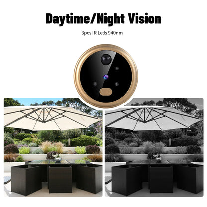 2.8" LCD Screen IR Night vison PIR Motion Detection Digital Electronic Viewer Bell Door Peephole HD Camera Photo Video Recording
