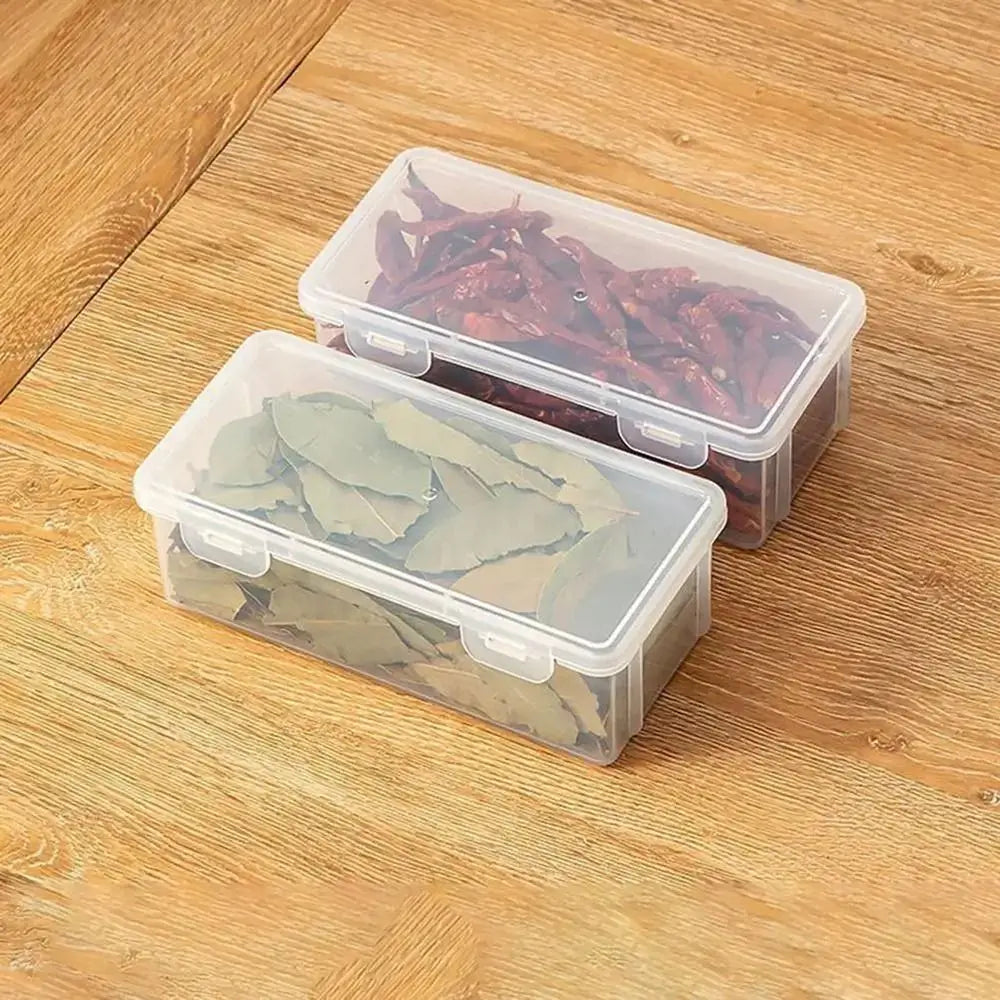 1Pcs Refrigerator Food Fresh Kitchen Storage Boxs Good Sealing Transparent Spice Container Case Visible Home Dry Fruit Jar