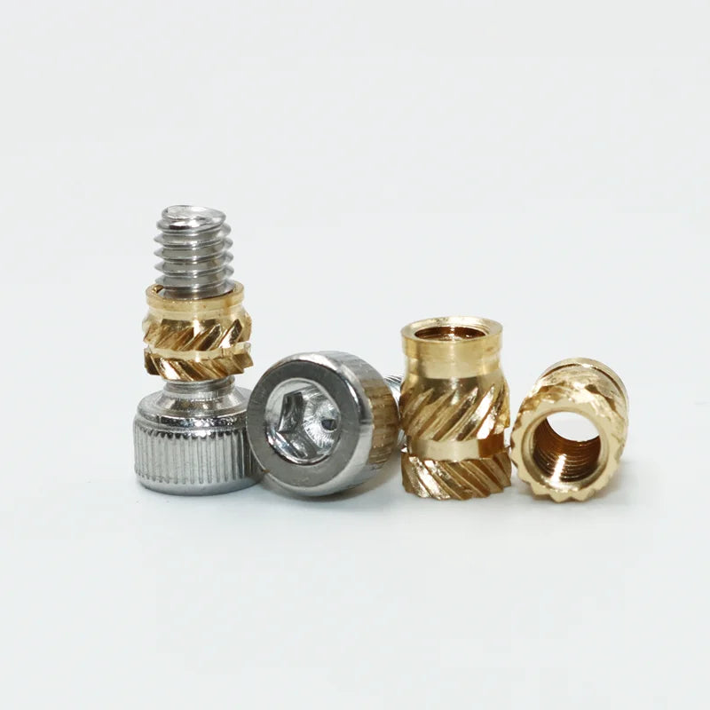 Heat Set Insert Nut Press Tool Brass Soldering Iron Tip Thread Injection Embedded Nuts and Stainless Steel Hex Socket Screw Kit