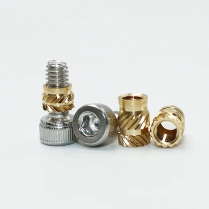Heat Set Insert Nut Press Tool Brass Soldering Iron Tip Thread Injection Embedded Nuts and Stainless Steel Hex Socket Screw Kit