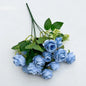 15 heads Artificial Silk Rose Flowers Bridal Bouquet for Home Wedding Floral Arrangement Garden Artificial Flowers DIYGift Decor