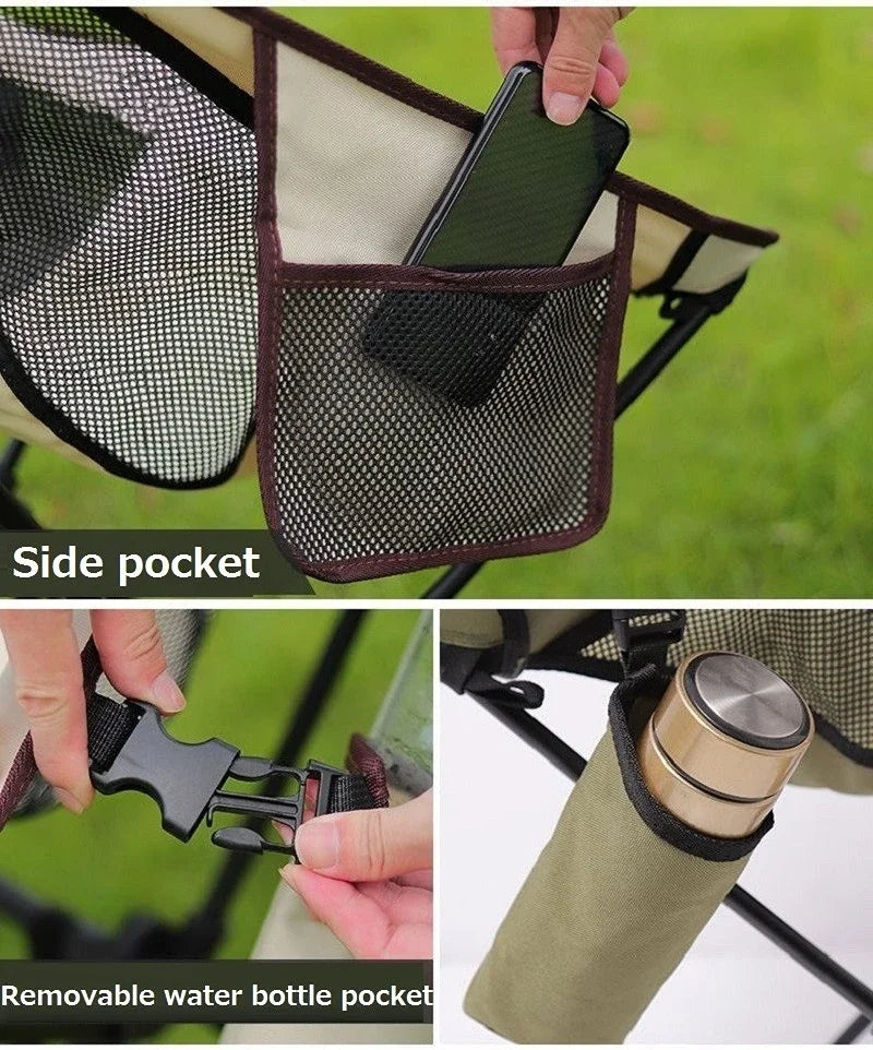 Outdoor Camping Chair Fishing Ultralight Folding Chair Camping Supplies Removable Lightweight Beach Travel Picnic Portable Chair