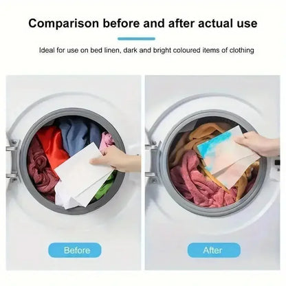 100/50/30PCS Laundry Color Absorbing Paper Anti-dyeing Laundry Tablets For Washing Machine Clean Clothes Color Catcher Sheets