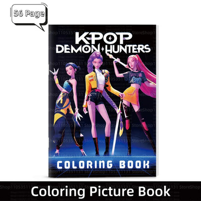Stress Relief Coloring Book Cute Anime Girls 36/56 Pages Relaxing Activity Book for Adults Kids Birthday Gifts