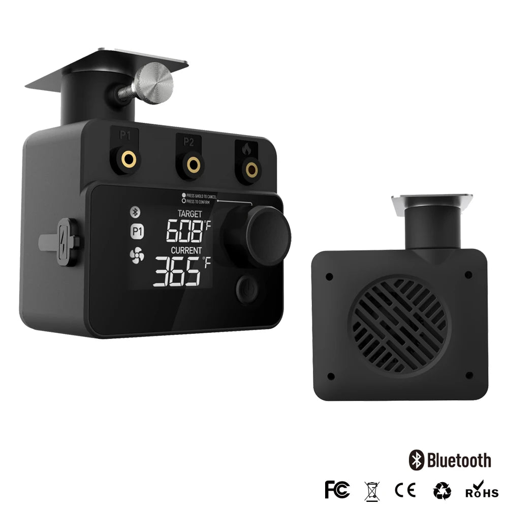 Wireless Bluetooth Meat Thermometer PID BBQ Fan Controller Temperature Control Probe for Smoker Kamado Oven