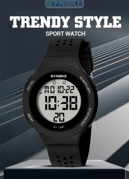 Outdoor Sport Watch Men Alarm Chrono Clock 5Bar Waterproof Military Watches LED Display Shock Digital Watch Thin Design
