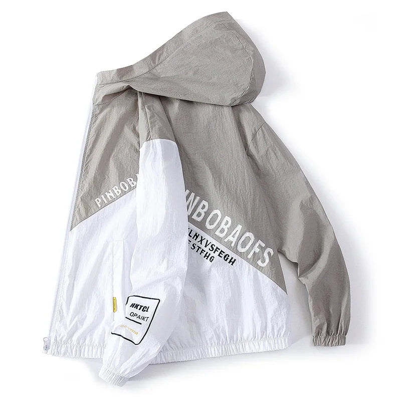 Men's Sunscreen Jacket Summer High Quality Casual Windbreaker Jacket Breathable Waterproof Outdoor Jacket Sunshine Proction