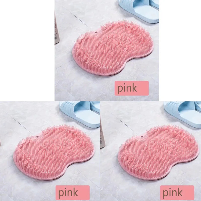 1-6Pcs Exfoliating Foot Brush And Back Scrubber Anti-Slip Suction Cup - Deep Cleansing And Exfoliating Tool For Body Dirt