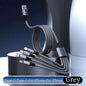 4-in-1 Multifunctional Charging Cable Supports USB-A to USB-C, Micro USB, and Braided Cables for Charging Multiple Devices