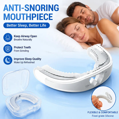 Anti Snoring Bruxism Mouth Guard Bruxism Tray Sleeping Aid Mouthguard Health Care Anti-Snoring Corrector Snoring Prevention Tool