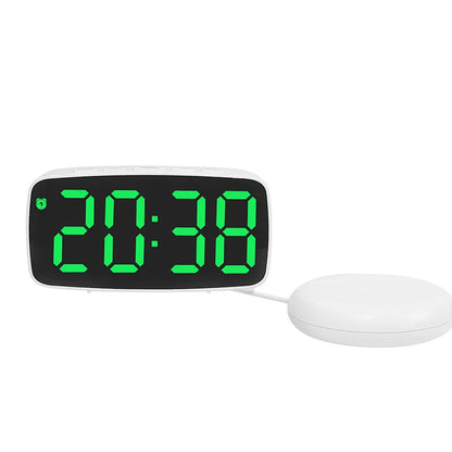 Super Loud Vibrating Alarm Clock LED Table Clock with Brightness Adjustment Desktop Clock for Heavy Sleeper Deaf Hard of Hearing
