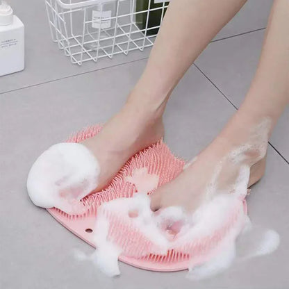 1-6Pcs Exfoliating Foot Brush And Back Scrubber Anti-Slip Suction Cup - Deep Cleansing And Exfoliating Tool For Body Dirt