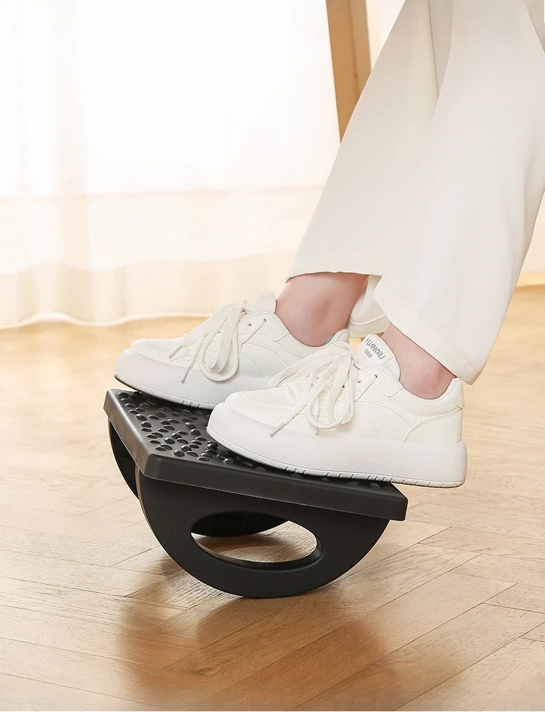 Ergonomic Rocking Under Desk Footrest Non Slip Adult Foot Rest Pedal for Office Home Under Desk Foot Stool