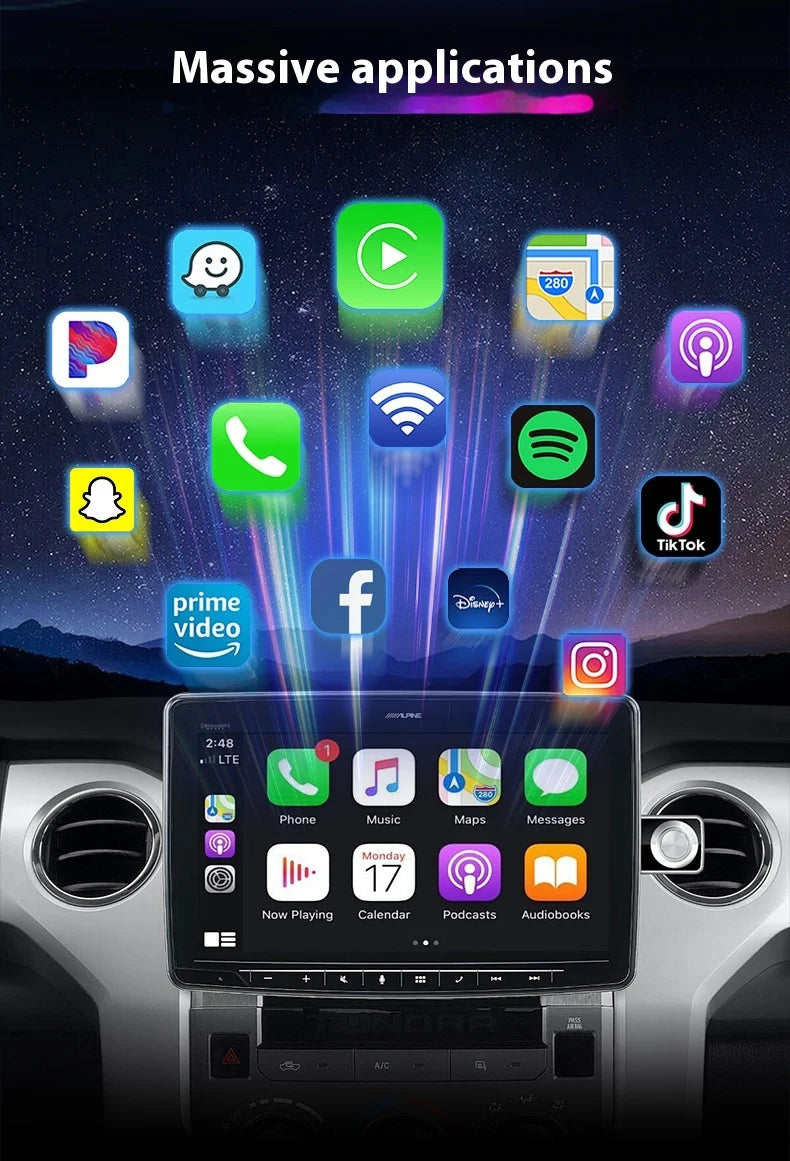 3in1 Ai Box 4G For apple android auto wireless carplay adapter Adaptor For netflix Youtube 4k Ai Box android 13 8+128G WIFI