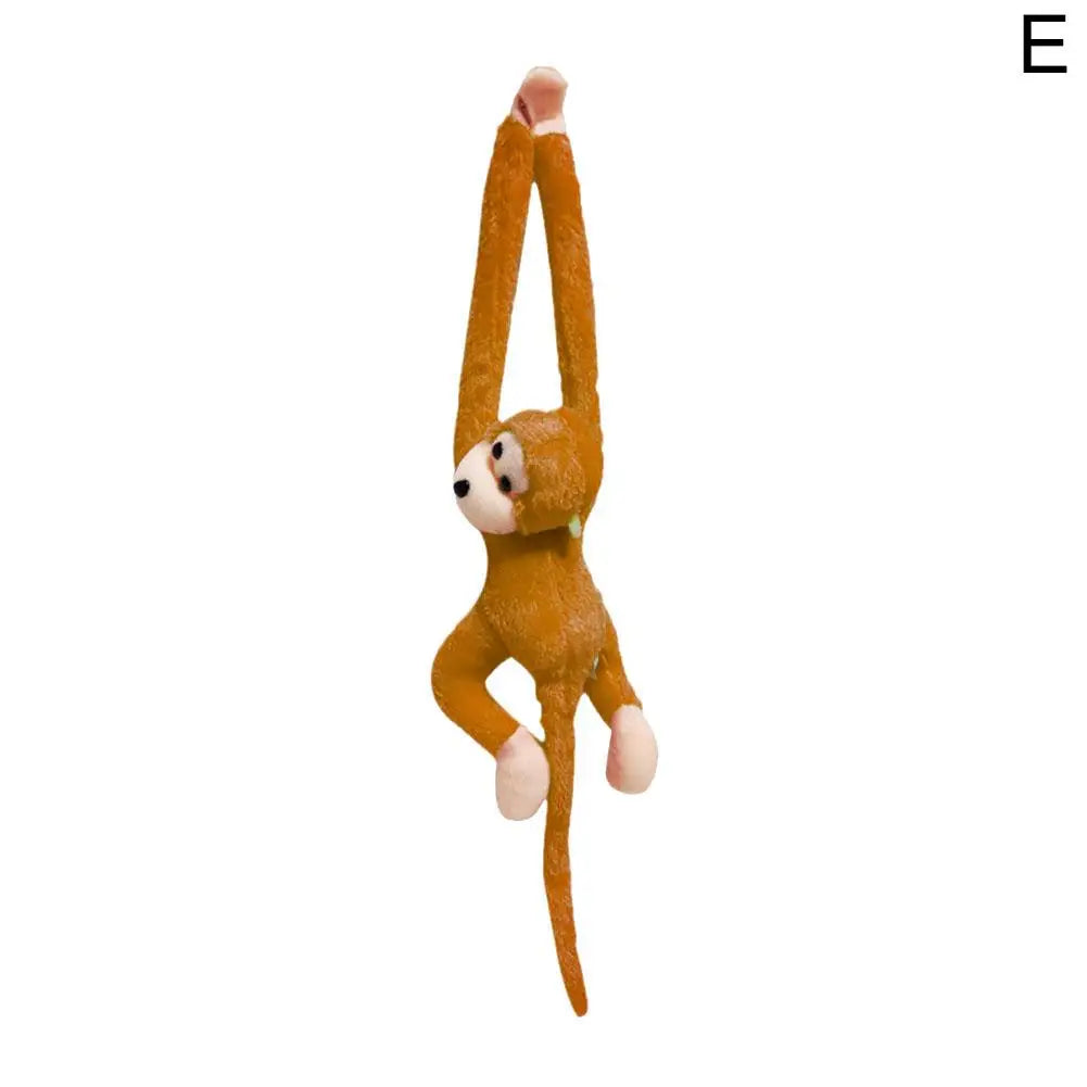 Colorful Long-arm Monkey Plush Stuffed Dolls Children's Animal Plush Toys Creative Curtain Dolls Hanging Monkeys Decorative Gift