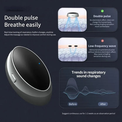 Anti-Snoring Devices Intelligent Throat Massger Ultralight Magnetic Anti Snore EMS Apnea Guard Night Snore Stopper Sleeping Care