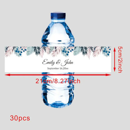 Custom 30 pieces Celebration label Personalized bottle label sticker Custom name text sticker