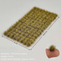 120PCS Multicolor Grass Tufts 8mm Height Self-Adhesive Miniature Flower Grass Model DIY Accessories Sand Table Layout