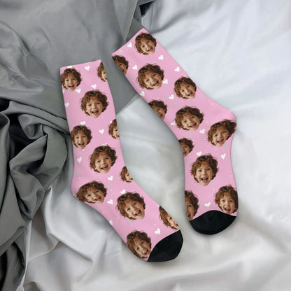 Novelty Custom Face Socks DIY Personalized Photo Custom Socks Crazy Funny Men's Socks Christmas Party Birthday Anniversary Gift