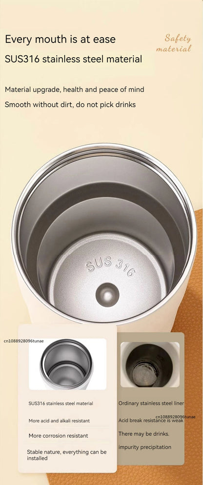 Intelligent Digital LED Temperature Display Coffee Cup Stainless Steel Thermo Bottle Keeps Cold and Heat Thermal Mug Sports Cup