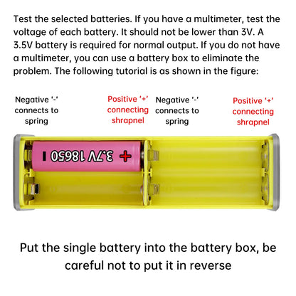 22.5W/45W 18650 Power Bank Case Fast Charging DIY Transparent Battery Storage Box Digital Display USB Type-C Battery Holder