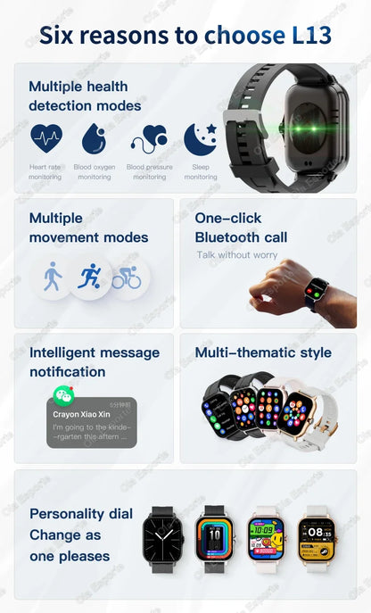 2025New Upgrad Smart Watch For Men Women 1.83Inch Full Touch Display BT Call Sports Monitoring SmartWatch For Android&IOS Phone