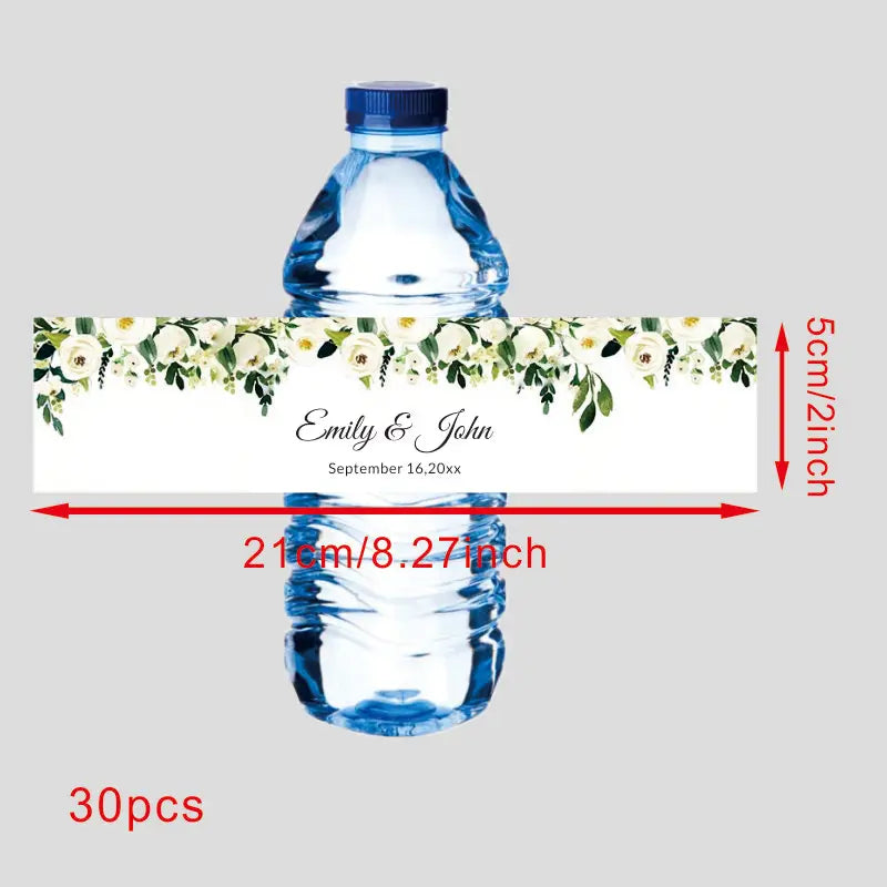 Custom 30 pieces Celebration label Personalized bottle label sticker Custom name text sticker