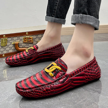 Man Shoes Leather Casual Shoes for Man Luxury Hand Sewn Fashion Flats Summer Breathable Outdoor Male Slip on Loafers Designer