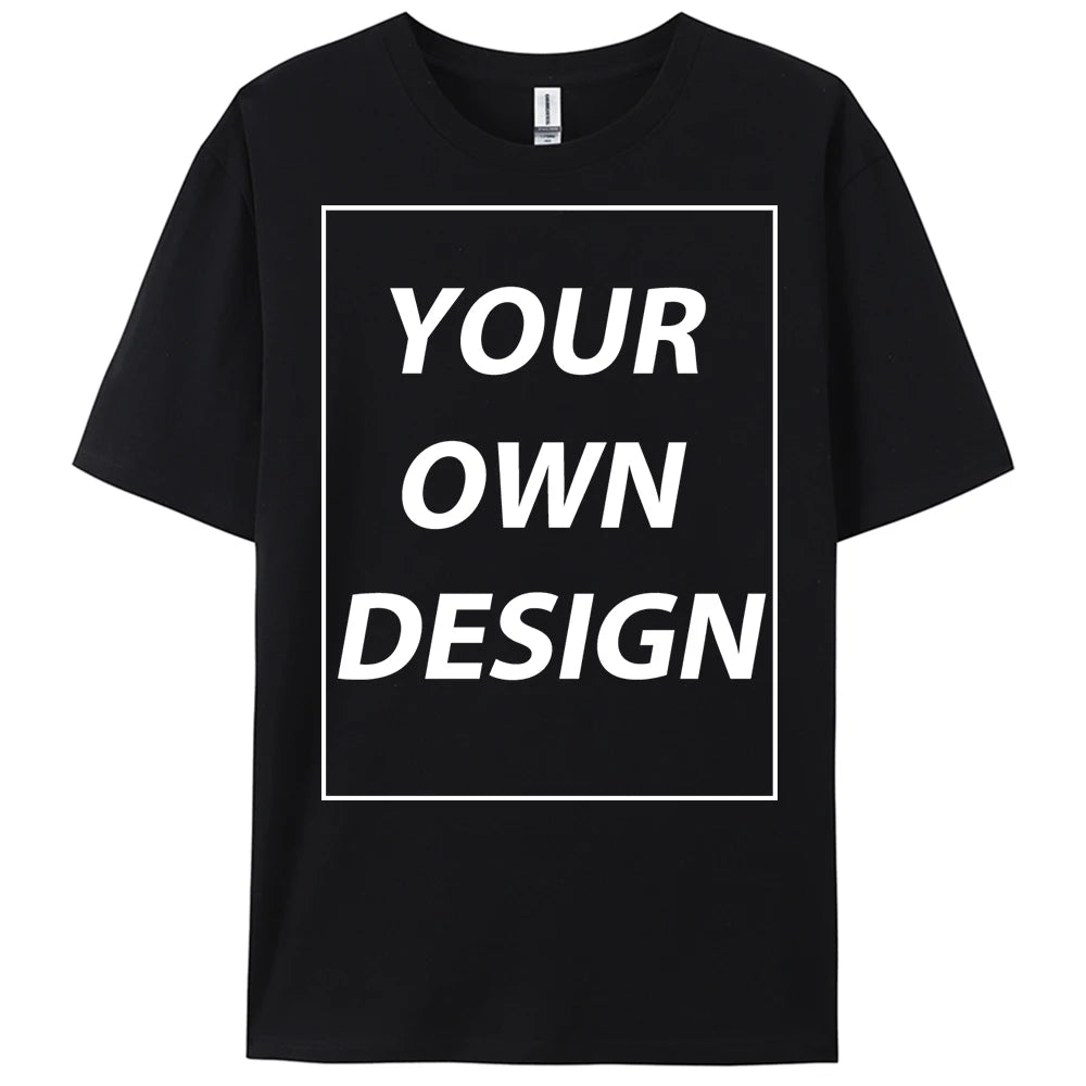 Personalized Custom Print Summer Y2K Team T-Shirt Cotton Casual Loose Short Sleeve Basics Fashion Tee Work Breathable Streetwear