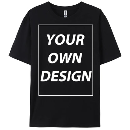 Personalized Custom Print Summer Y2K Team T-Shirt Cotton Casual Loose Short Sleeve Basics Fashion Tee Work Breathable Streetwear