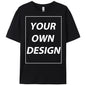 Personalized Custom Print Summer Y2K Team T-Shirt Cotton Casual Loose Short Sleeve Basics Fashion Tee Work Breathable Streetwear