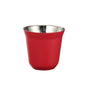 80ml New Simple Flat Bottom Cup Stainless Steel Double-layer Inner Tank Capsule Coffee Cup High-grade Solid Color Water Cup