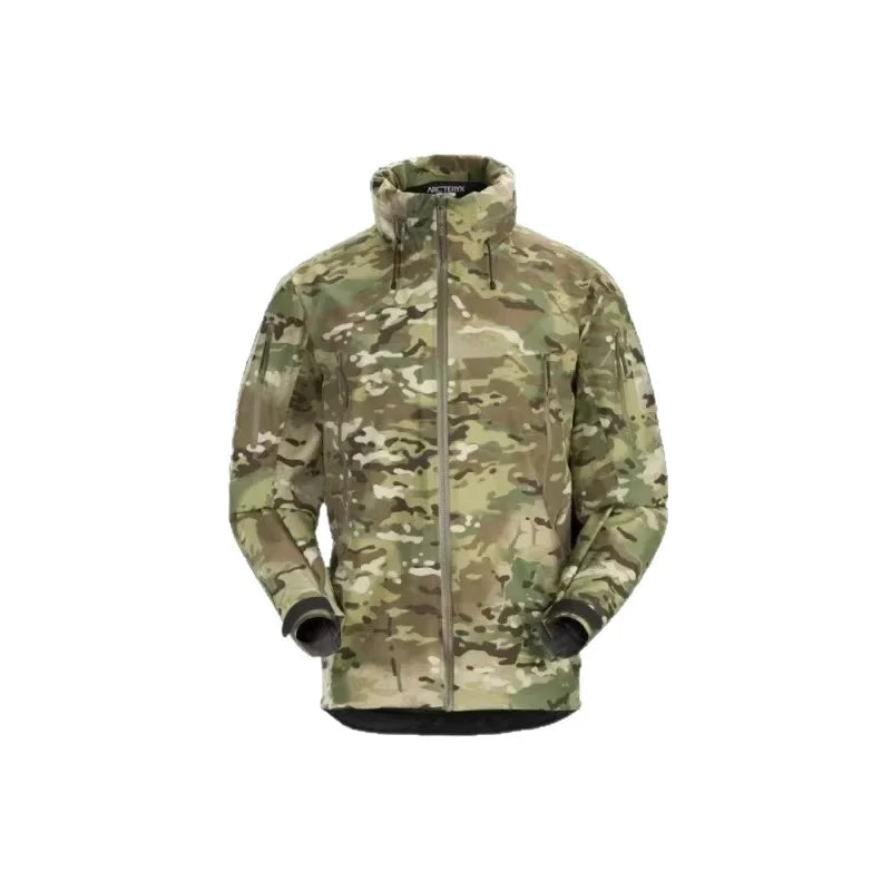 ARC LEAF GEN2 3 Layer Taped Seam Tactical Hard shell Jacket Men's Outdoor Waterproof Windproof Hooded Coat for Hiking Camping
