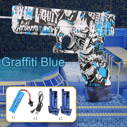 New Summer Water guns Electric Pistol Shooting Toy Full Automatic Outdoor Beach Gun Summer Water Toy For Kids Boys Girls Adults