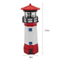 Lighthouse Shape Solar LED Light Garden Fence Yard Outdoor Adornment Smart Sensor Beacon Rotating Lamp Solar Light Decor