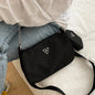 2-Piece Nylon Shoulder Bag Set: Chic Solid Color Handbags with Chain Strap for Daily Use & Travel