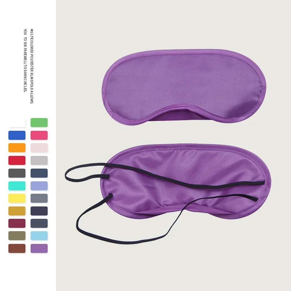 Silk Sleep Eye Mask Padded Shade Eye Cover Patch Sleeping Mask Eyemask Blindfolds Travel Relax Rest Women Men