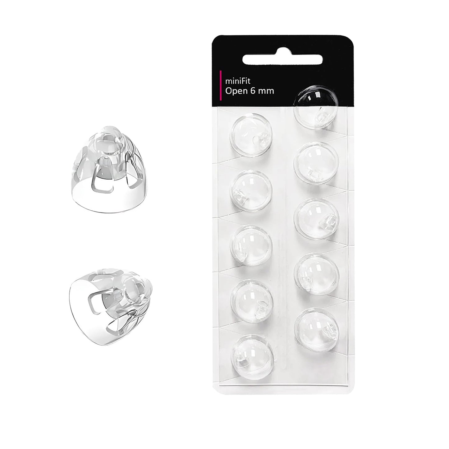 Open Vent  Hearing Aid Domes for Oticon Minifit, Ear Caps Replacements Parts Accessories Domes for Oticon Hearing Aid
