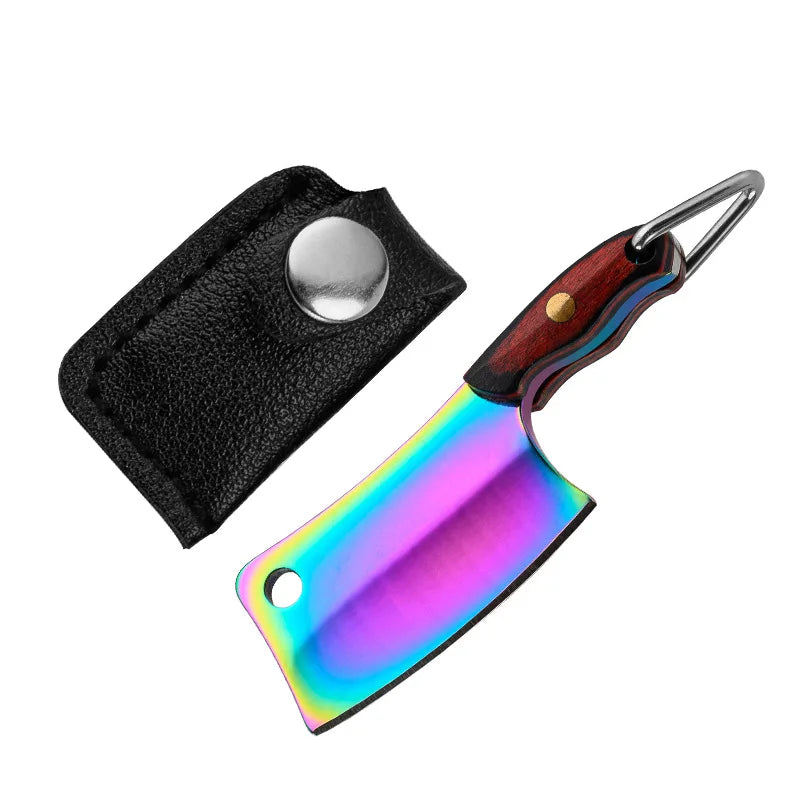 EDC Mini Knife Sharp Mini Kitchen Knife Gift Carry Pocket Knives Unboxing Tool Portable Paper Cutting EDC Fixed Keychain Knife