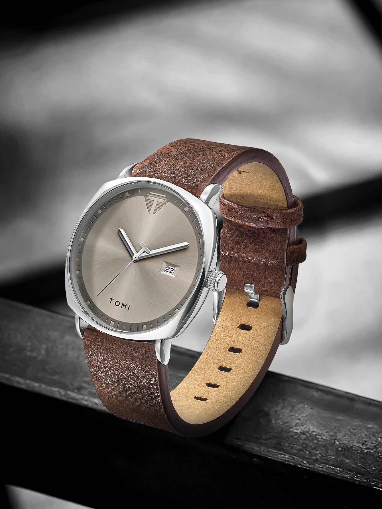 TOMI 3PCS Simple Business Men Watch Wallet Gift Box Set High Quality Classic Versatile Men Quartz Watch Clock Gifts Reloj