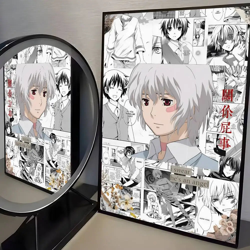 Anime No. 6 Poster Self-adhesive stickers are suitable for any wall surface waterproof moisture-proof
