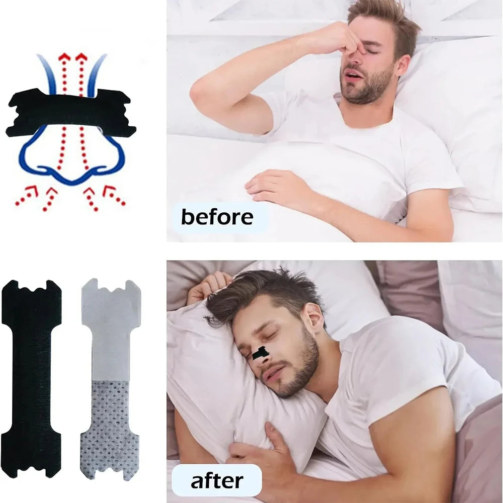 Extra Strength Nose Strips 60/30/10PCS Set for Better Sleeping Anti-Snoring Nasal Strips Relief Nose Congestion